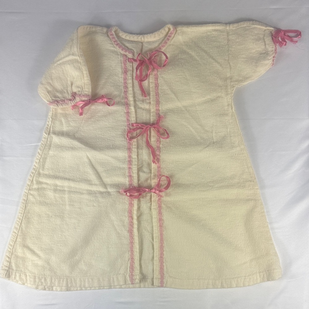 Vintage 1950’s Handmade Children’s Robe with Pink Bows